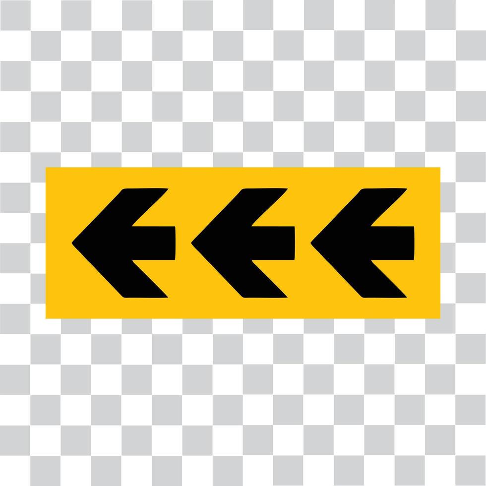 black color arrow and yellow background arrow left arrow vector