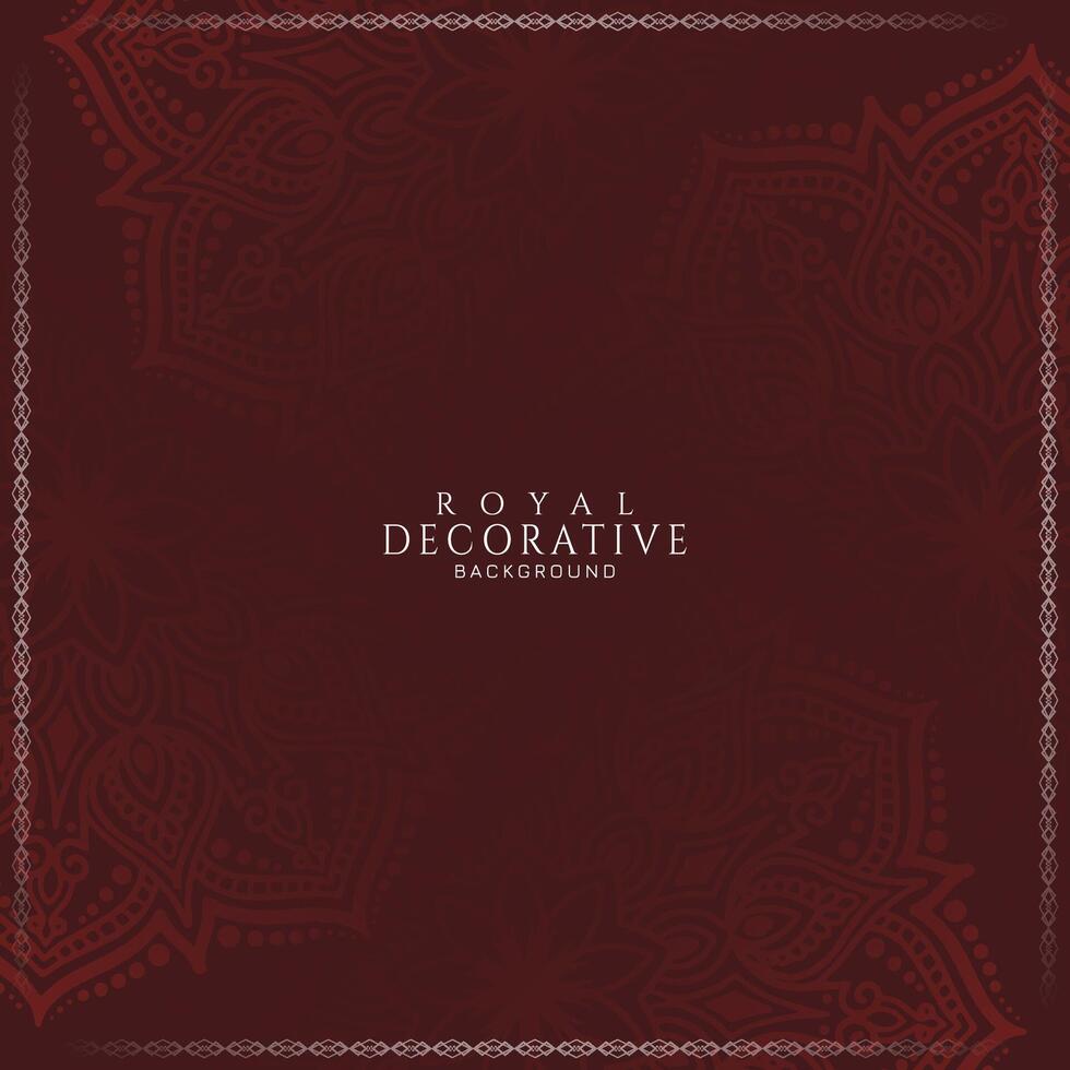 Ethnic decorative floral frame beautiful classic background vector