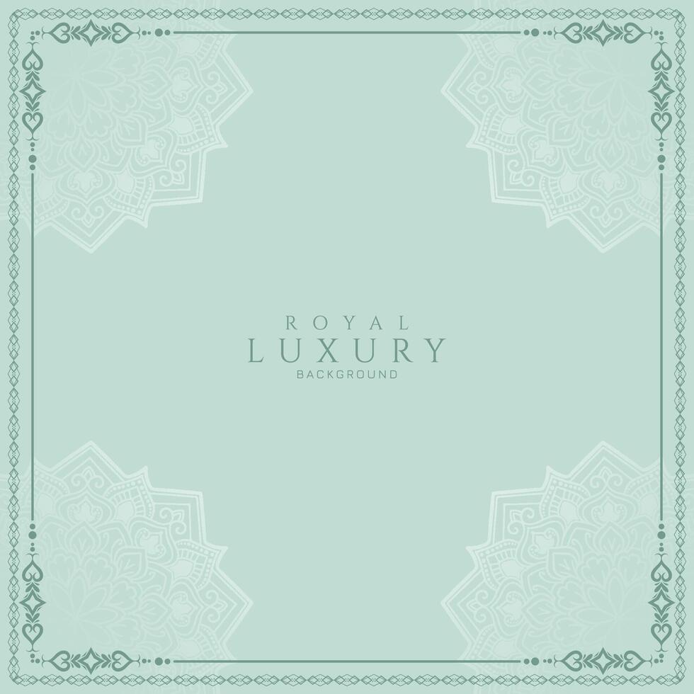 Beautiful elegant floral frame decorative background vector