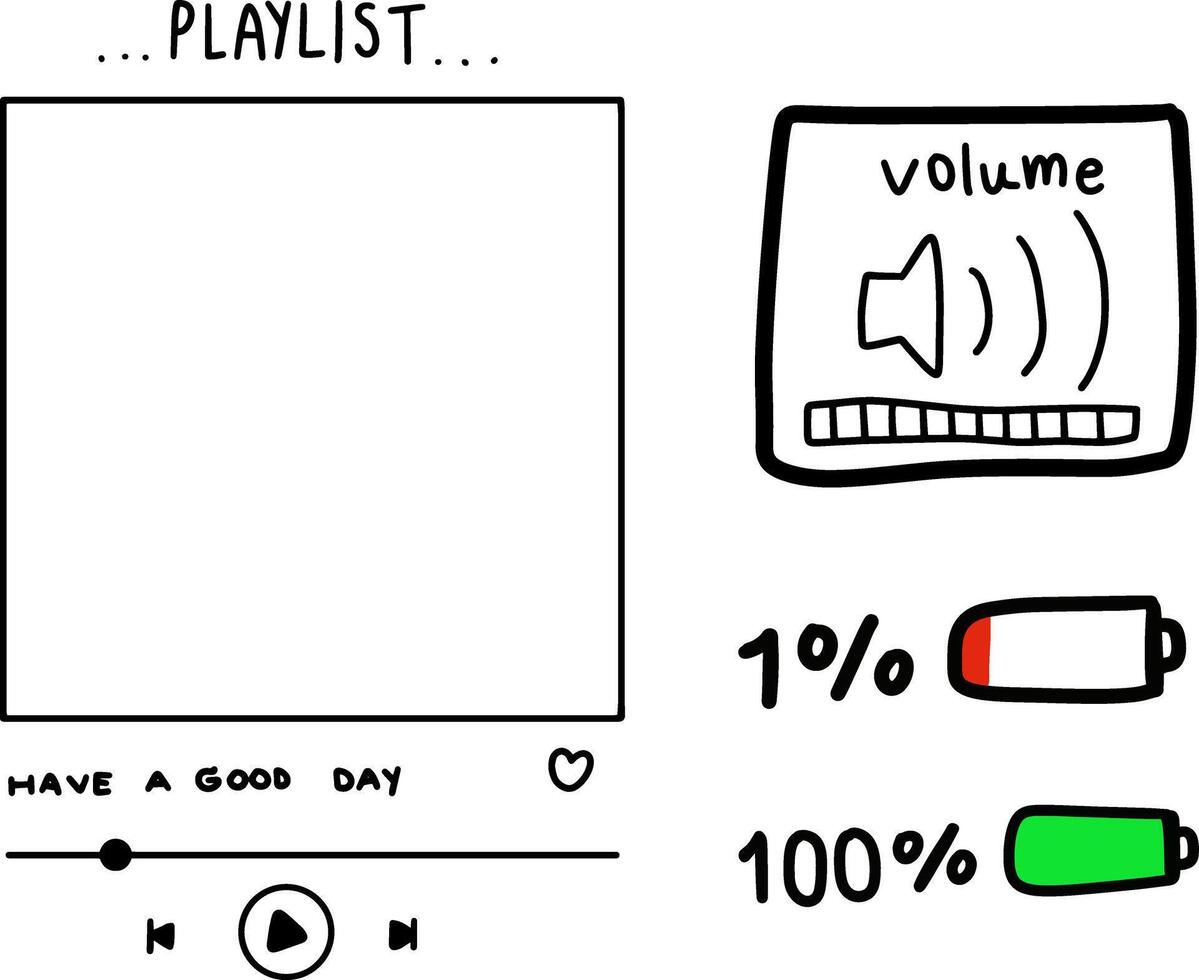 Volume up down volume drawing window vector