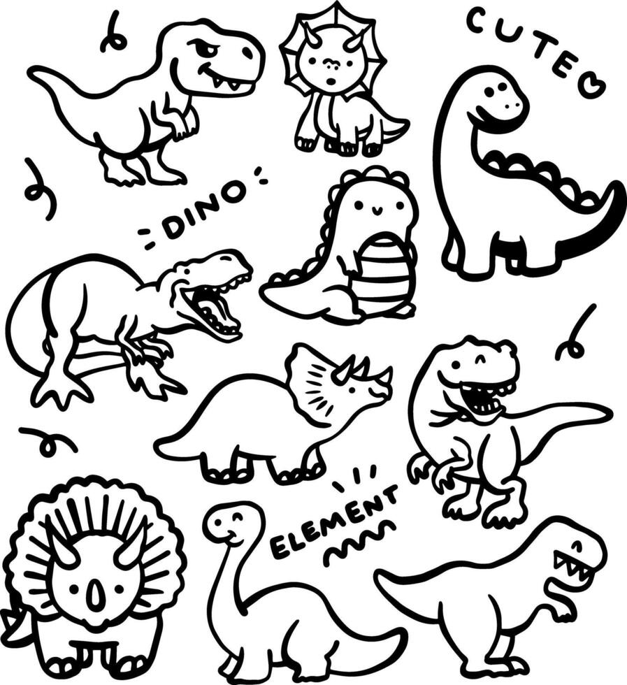 cute dino design for templates. vector