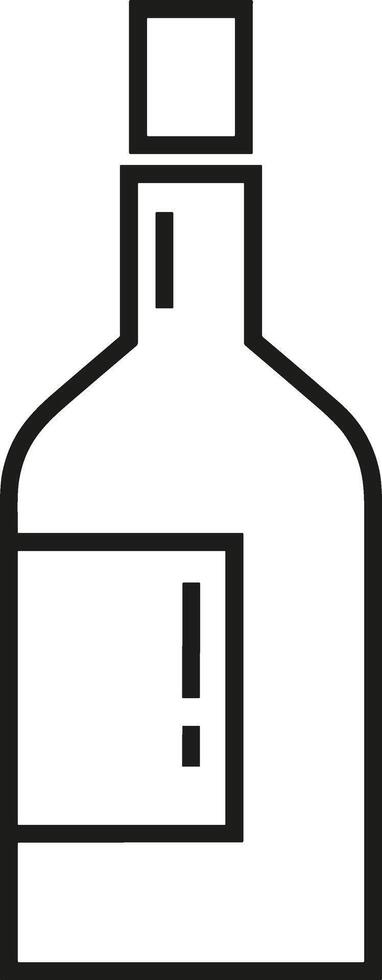 Bottle drink icon symbol image. Illustration of the drink water bottle glass design image vector