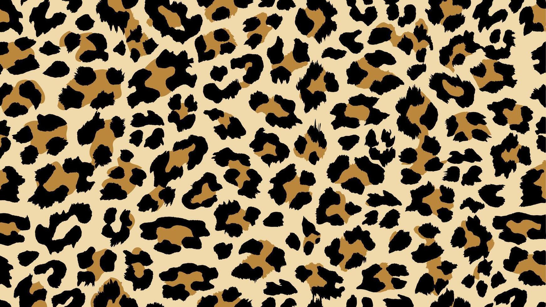 Trendy Leopard Skin Seamless Pattern vector