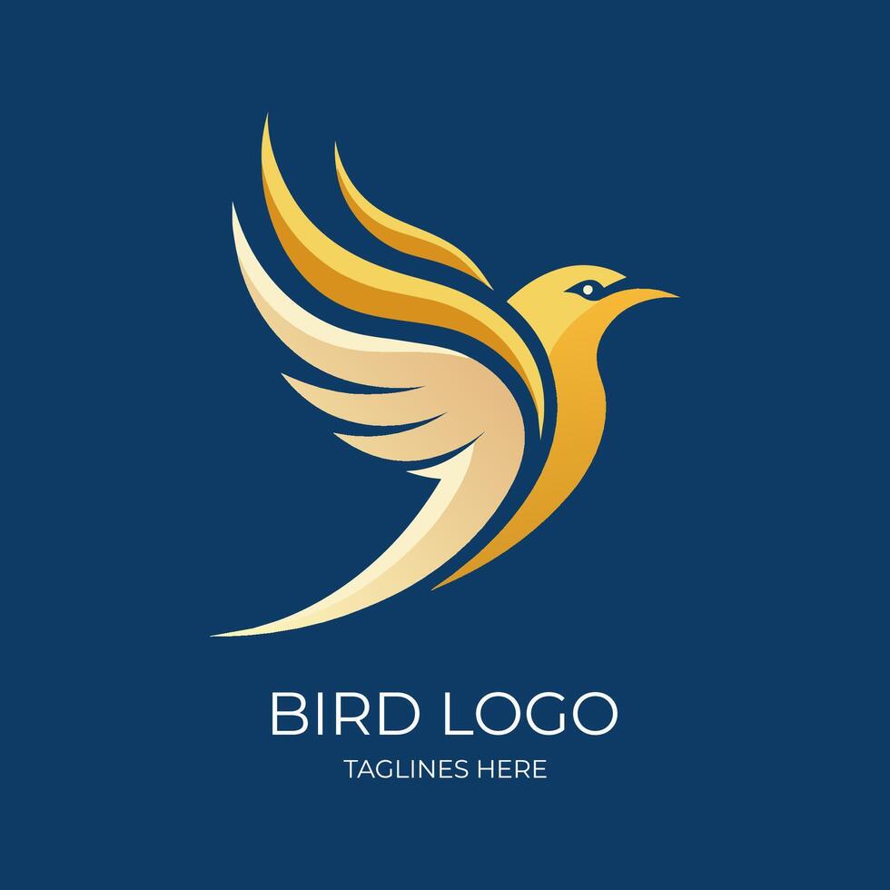 A Modern Bird Logo vector