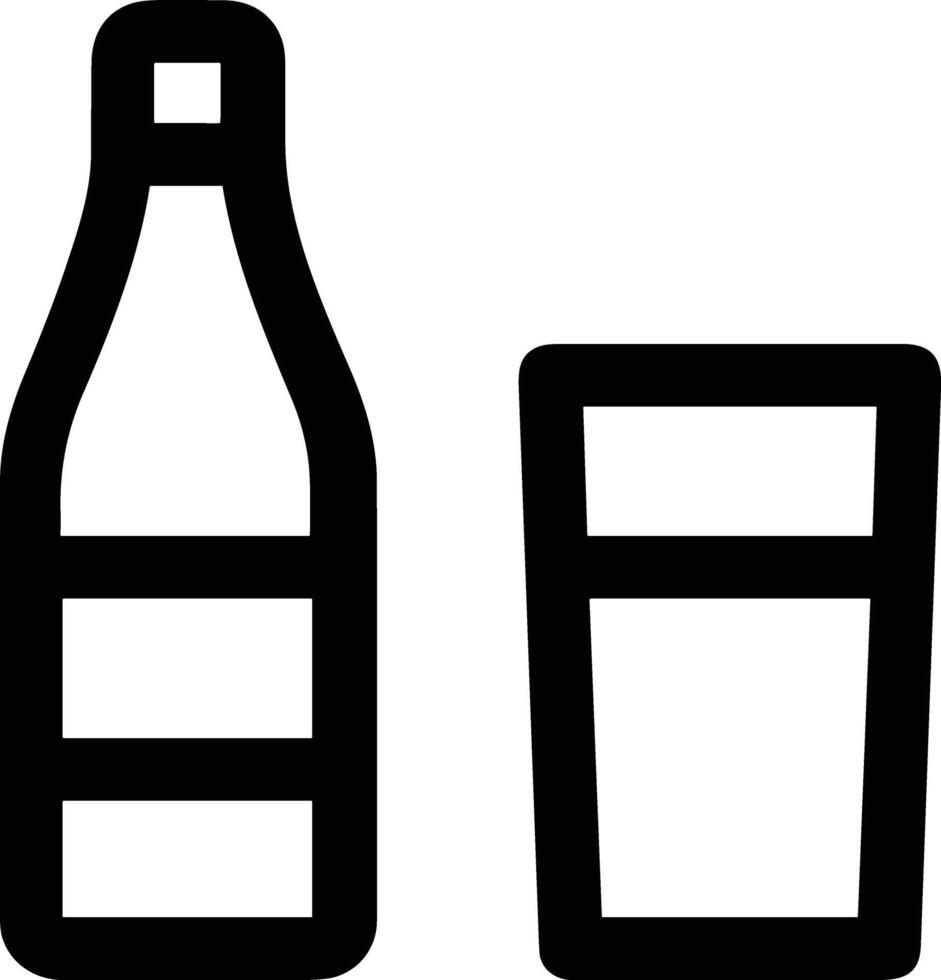 Bottle drink icon symbol image. Illustration of the drink water bottle glass design image vector