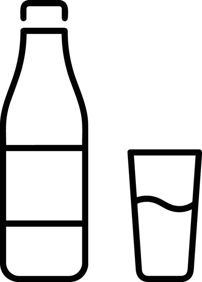 Bottle drink icon symbol image. Illustration of the drink water bottle glass design image vector