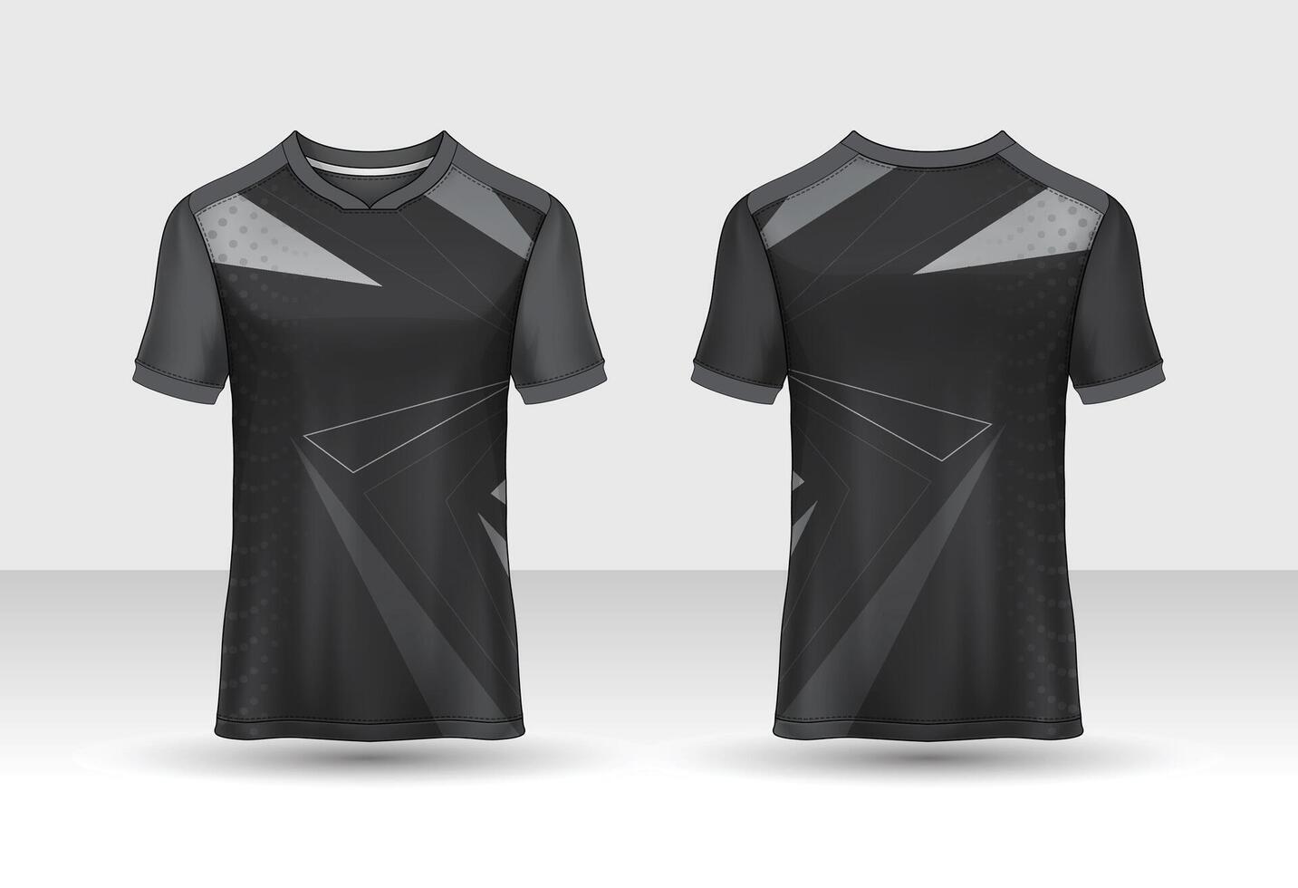 Sport jersey template mockup curve design for football soccer, racing, running, e sports vector