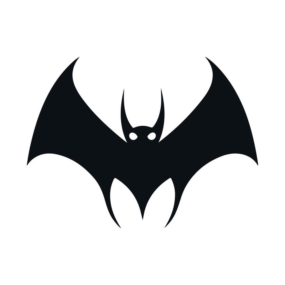 Bat black and white cartoon character design collection. White background. Pets, Animals. vector