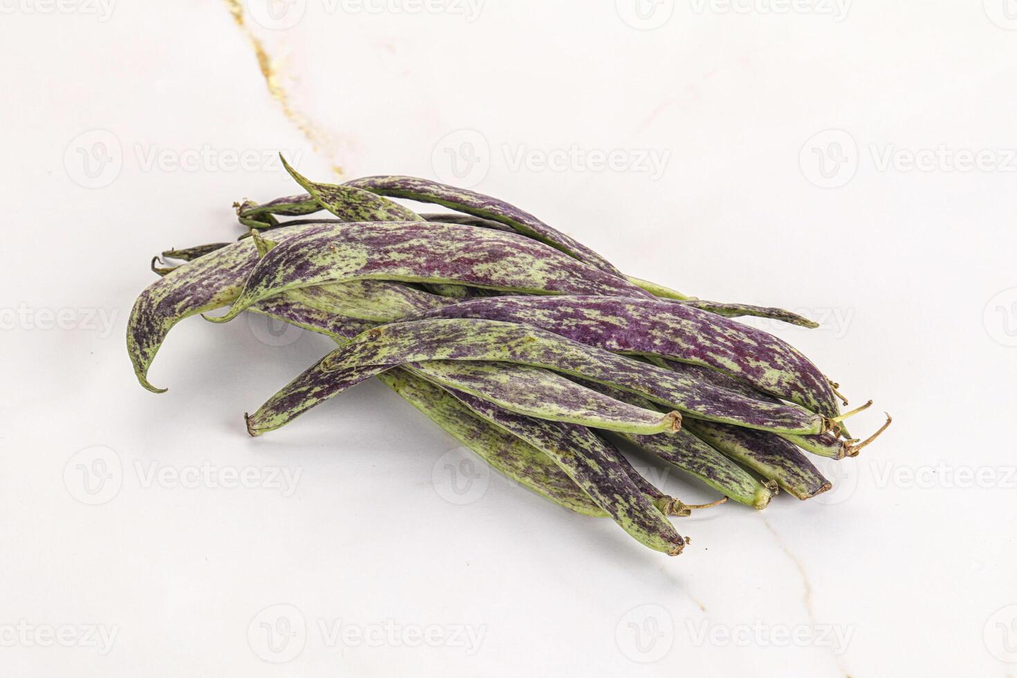 Raw green bean string heap photo