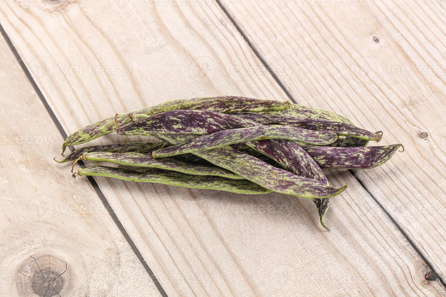Raw green bean string heap photo