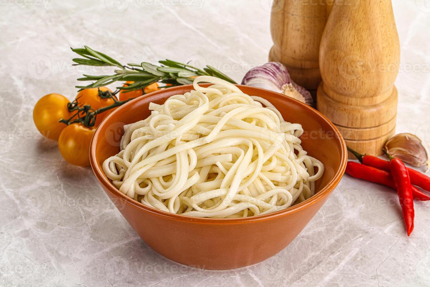Traditiona Asian cuisine - Udon noodle photo