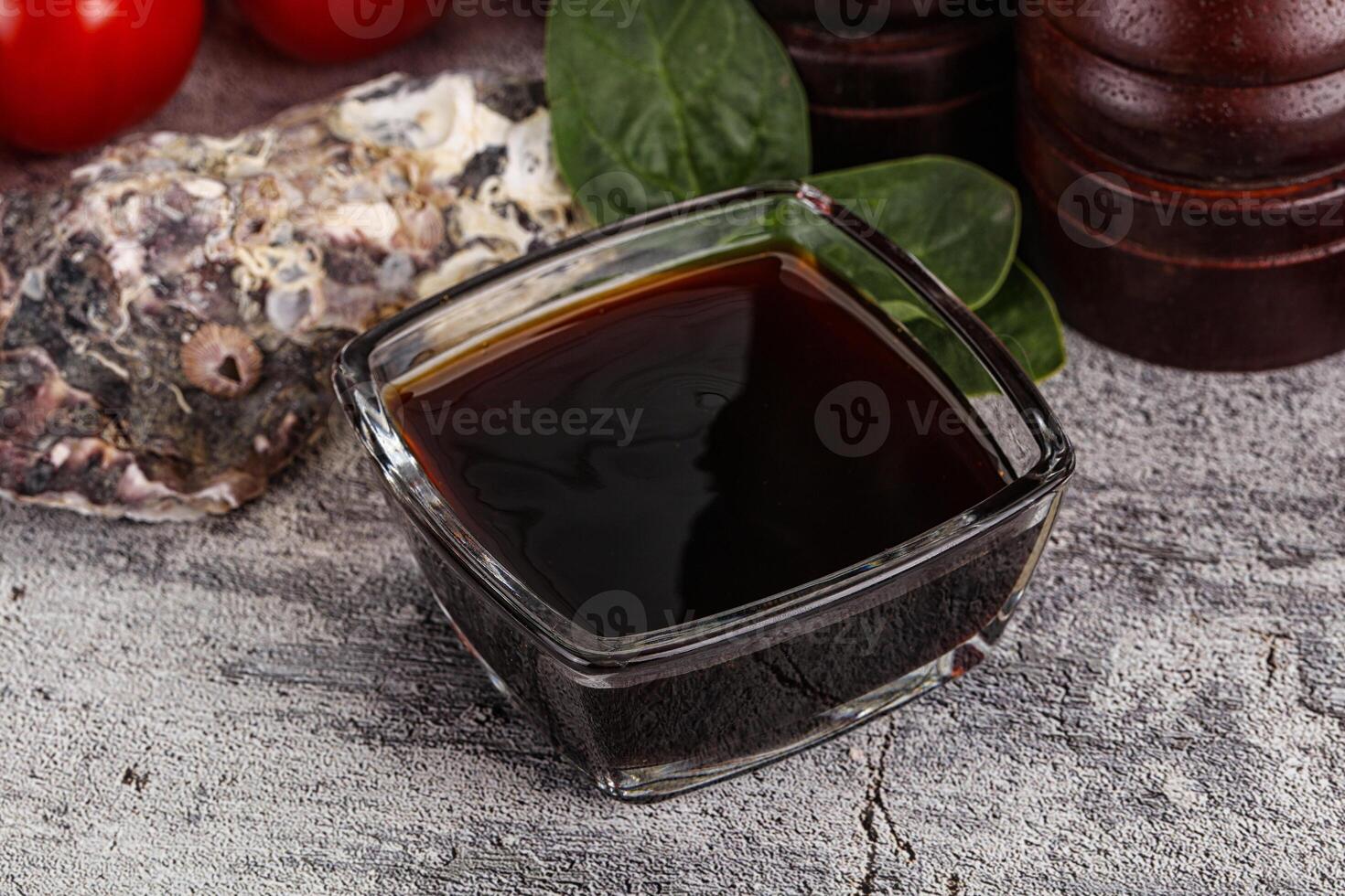 Asian Oyster sauce in the bowl photo