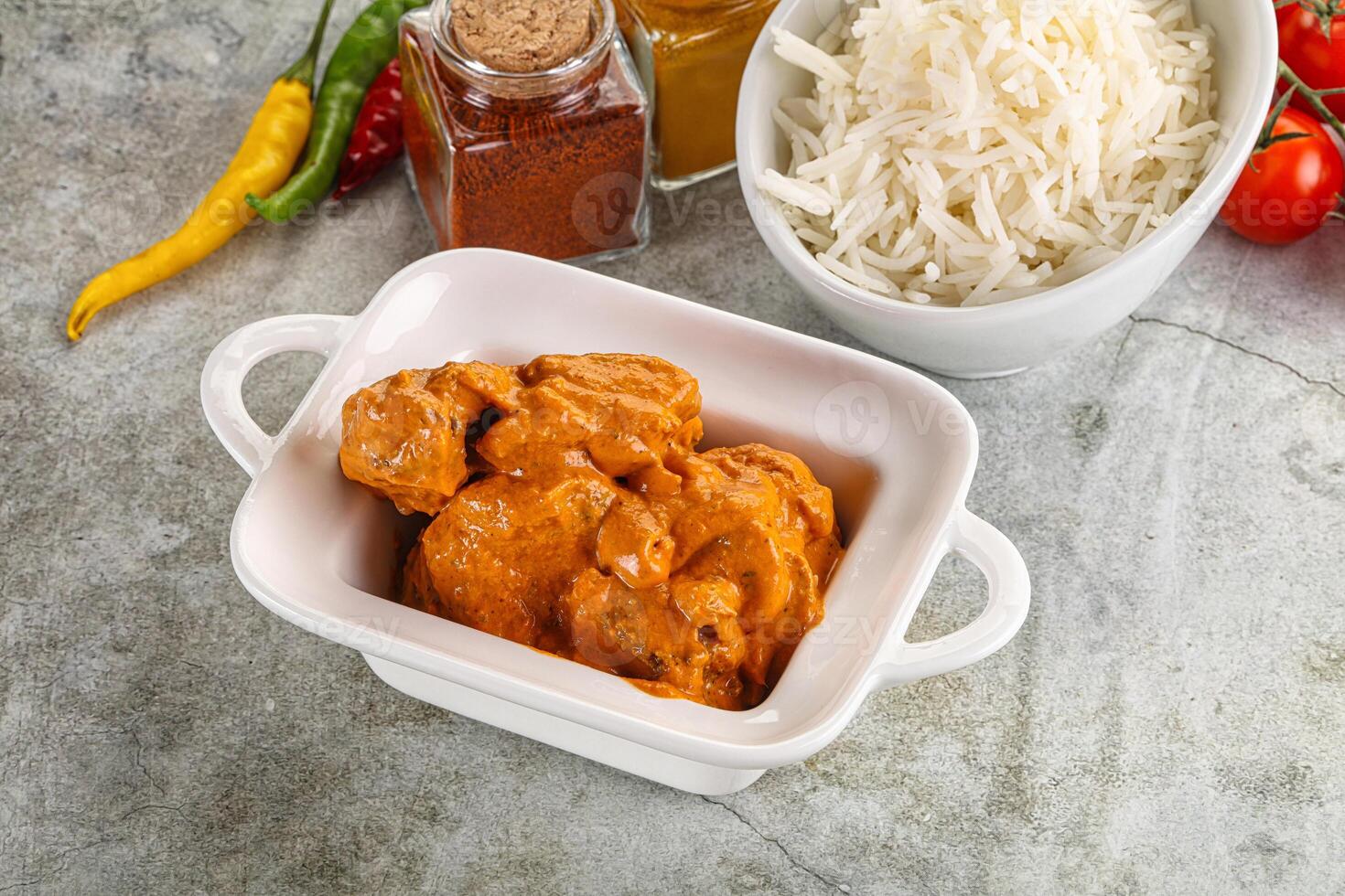 Indian cuisine - chicken butter masala photo