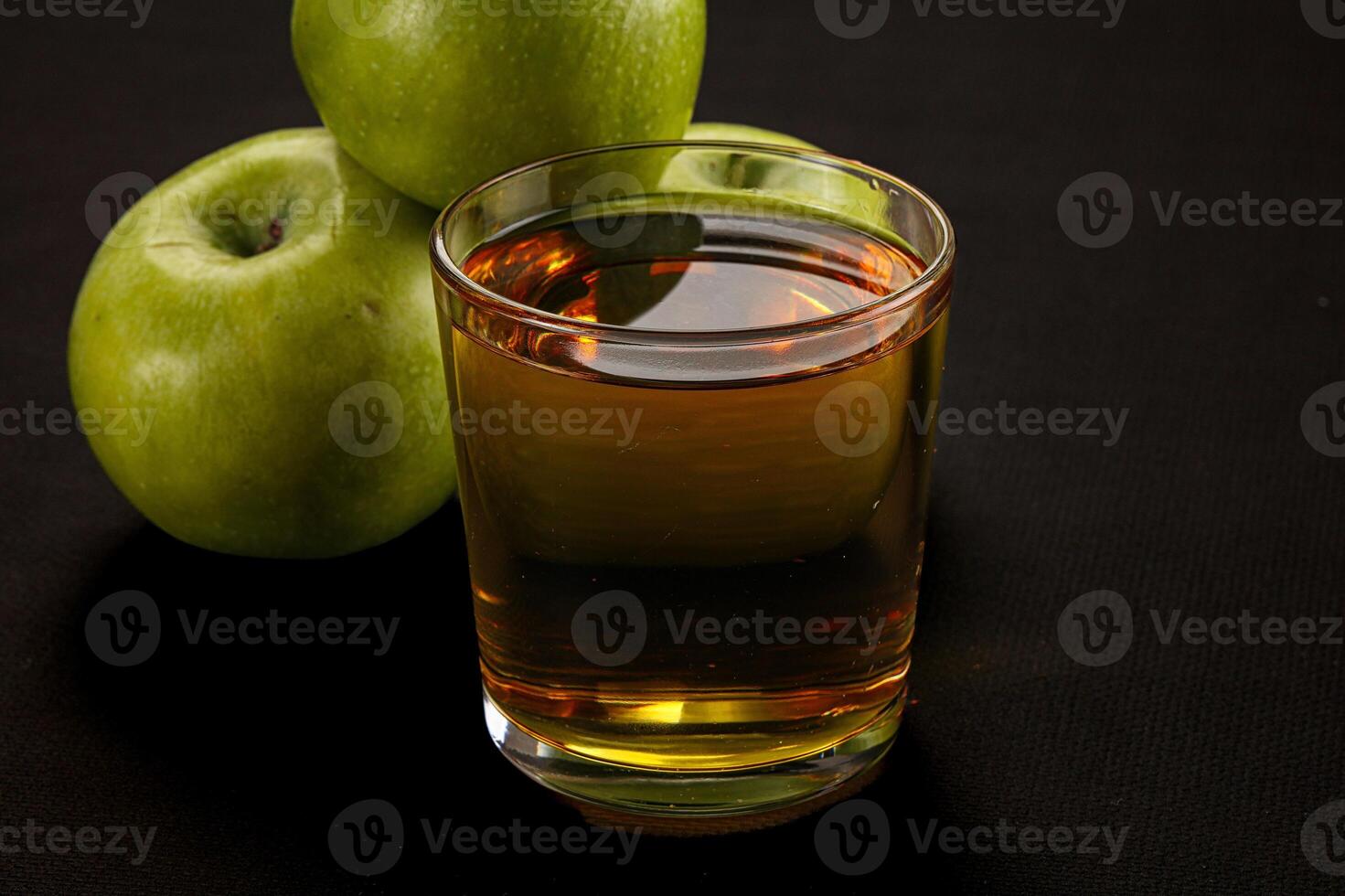Fresh sweet natural apple juice photo