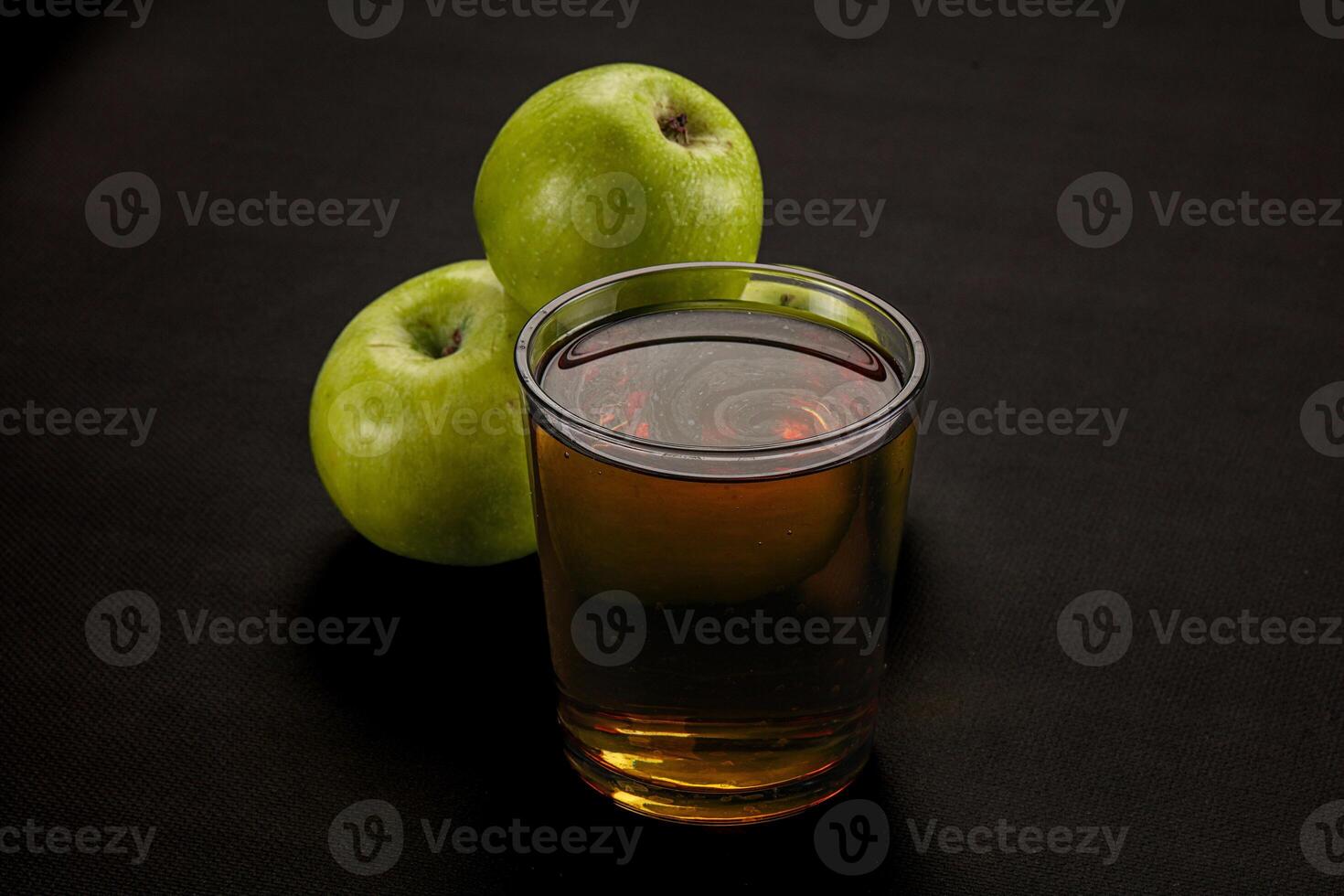 Fresh sweet natural apple juice photo