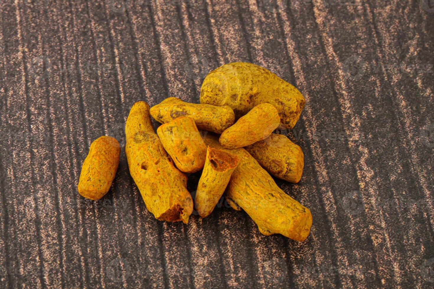Indian spices - Turmeric root Curcuma photo