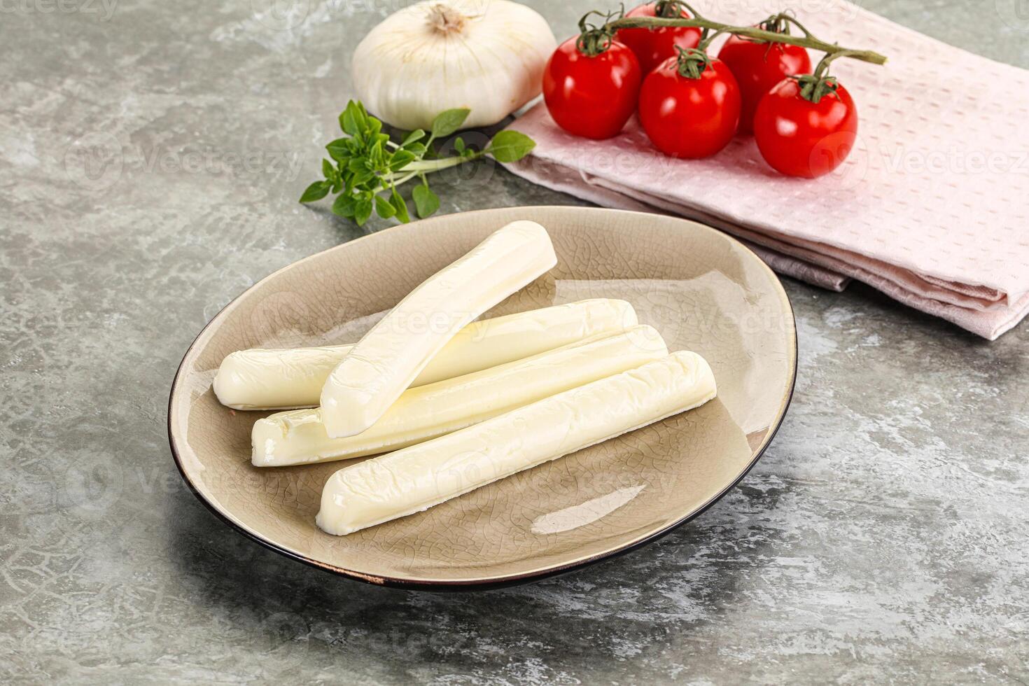 Mozzarella cheese stick heap snack photo