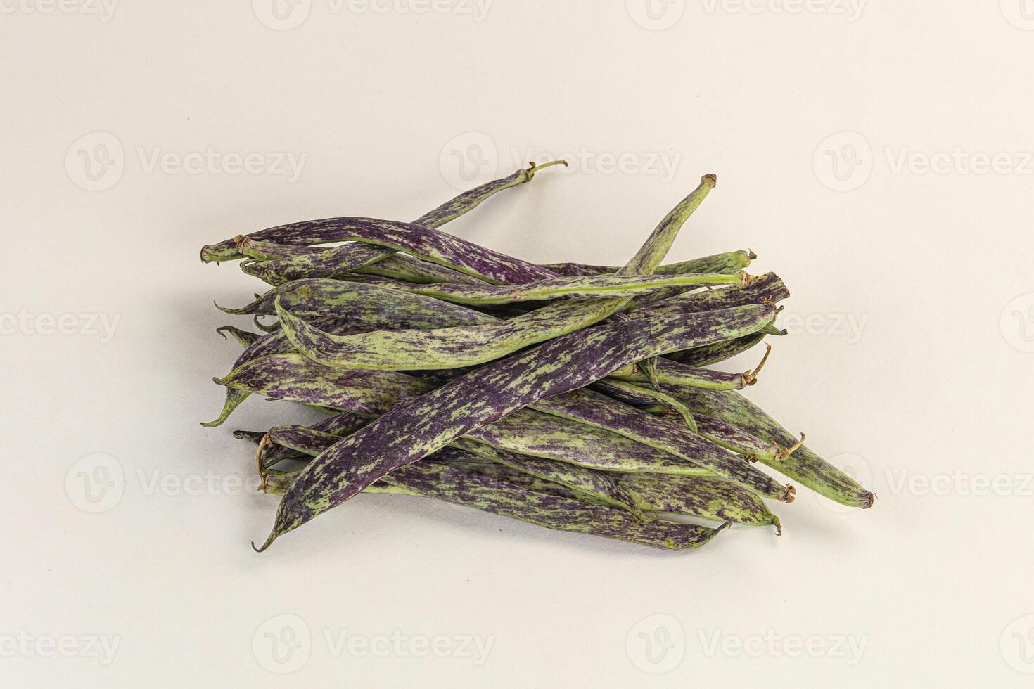 Raw green bean string heap photo