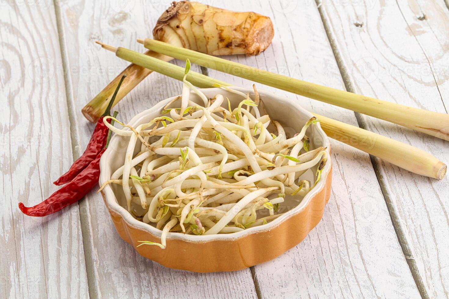 Asian cuisine Mash bean sprout photo
