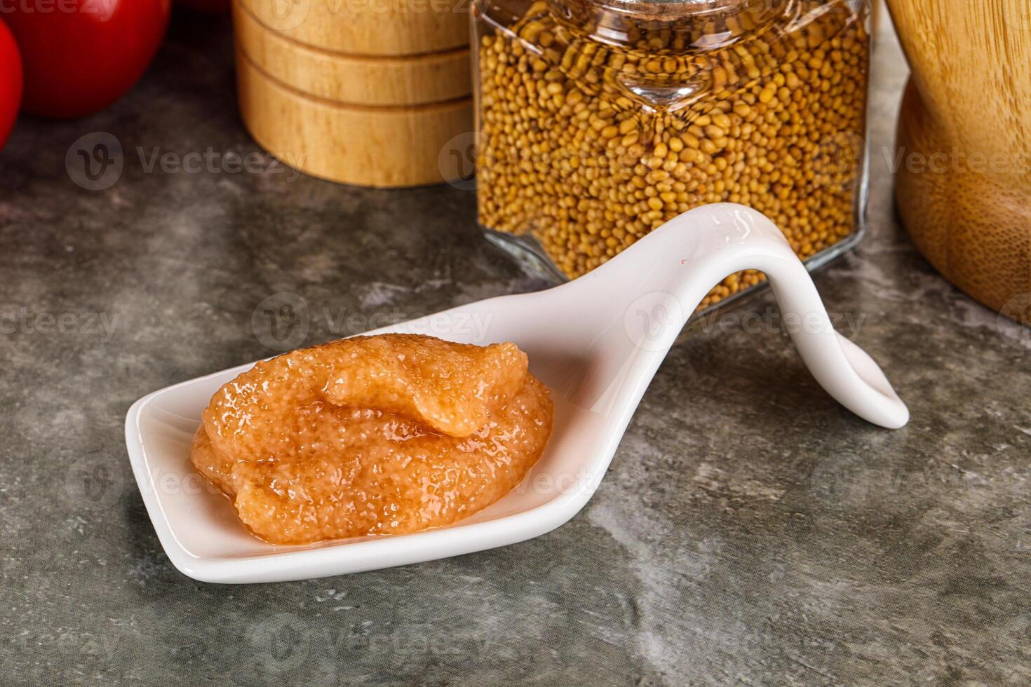 Cod fish roe snack in the bowl photo