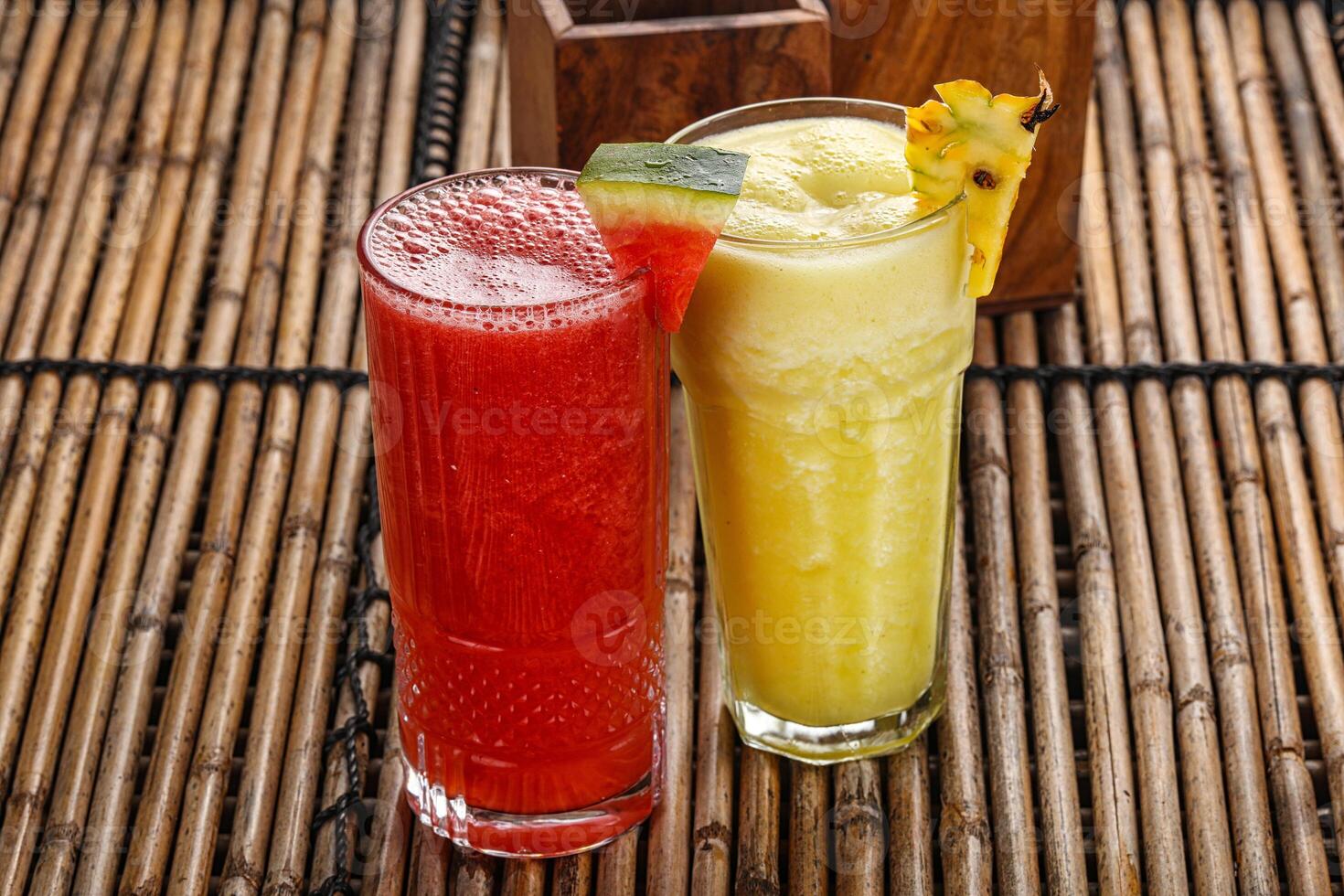 Pineapple and watermelon juice refreshment photo