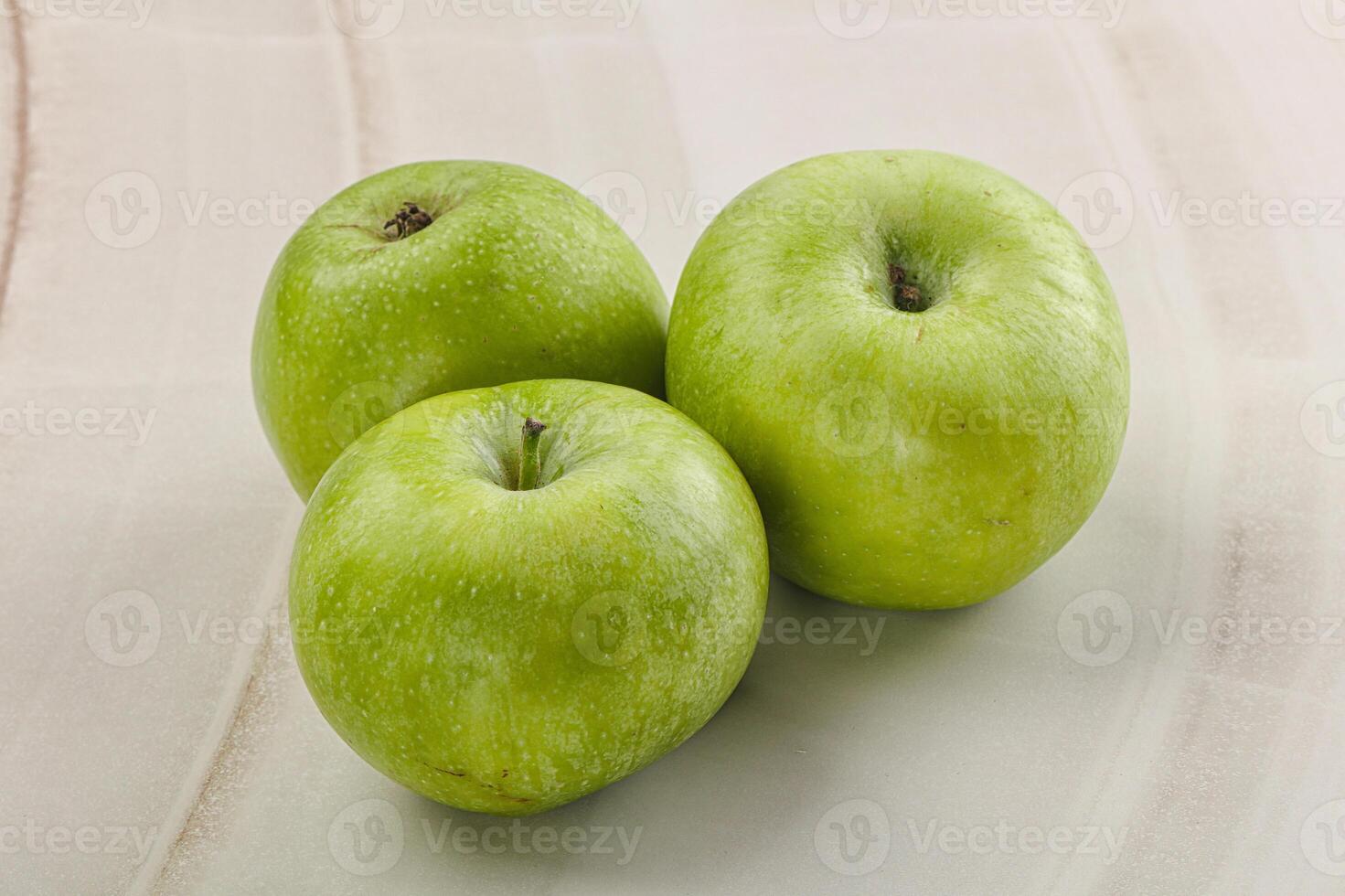 Sweet and juicy green apple photo