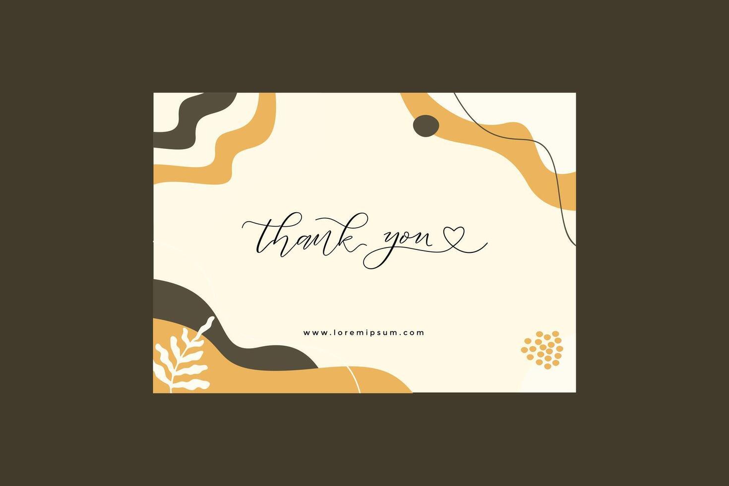 Aesthetic Thank You Card 45781685 Vector Art at Vecteezy