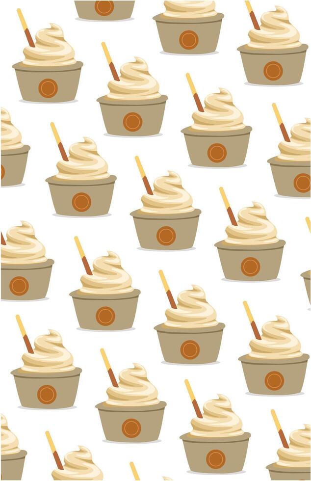 lots of ice cream cups vector