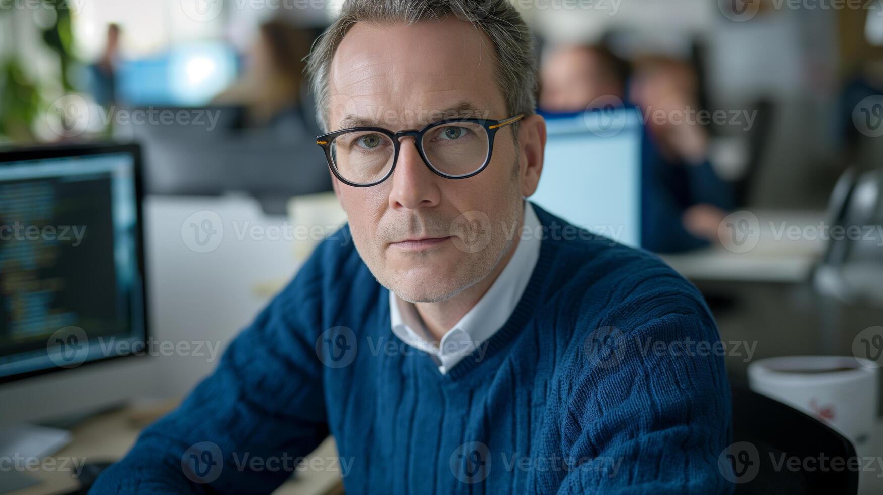 Professional Man in Office Setting photo