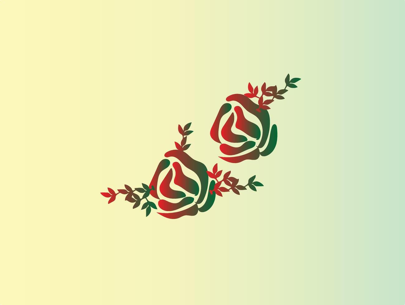 Hand drawn simple flower outline vector
