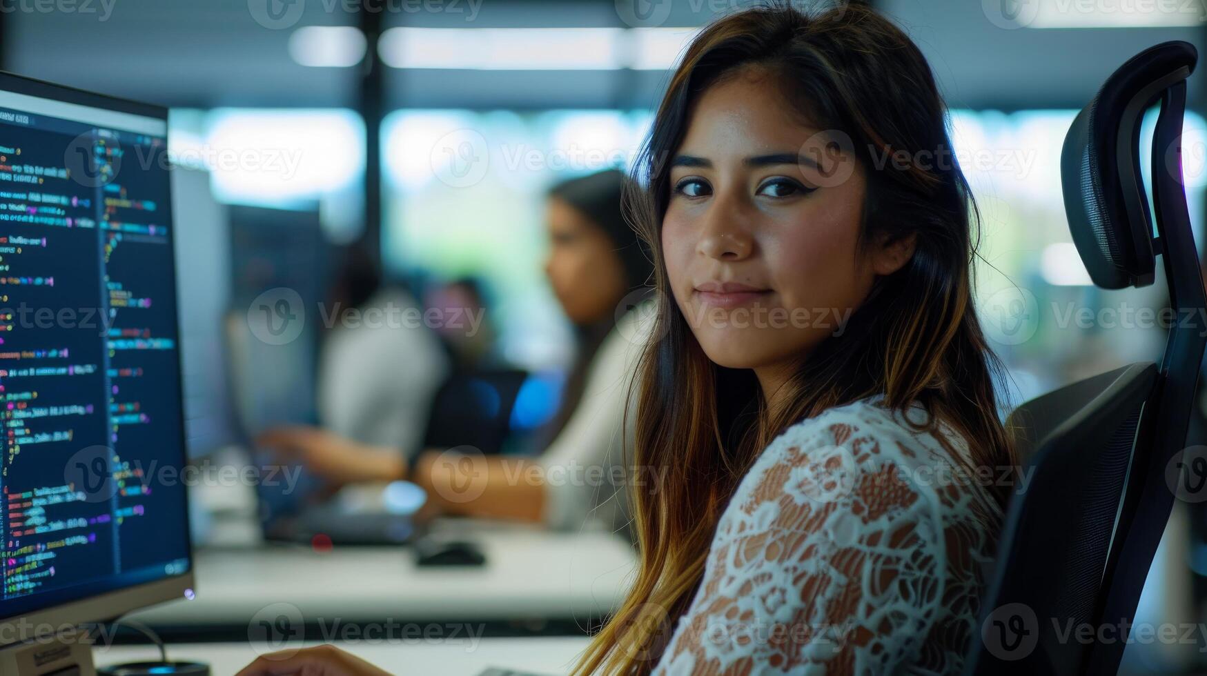 Hispanic Female Developer photo