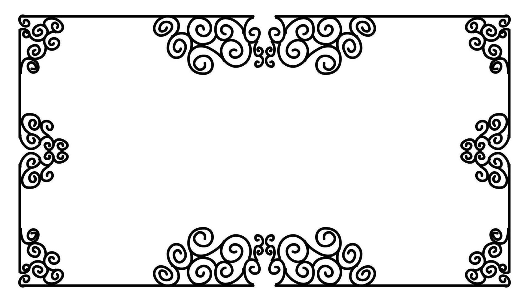 Vintage black frame design. Perfect for invitation cards, book covers, wallpapers, banners, web vector