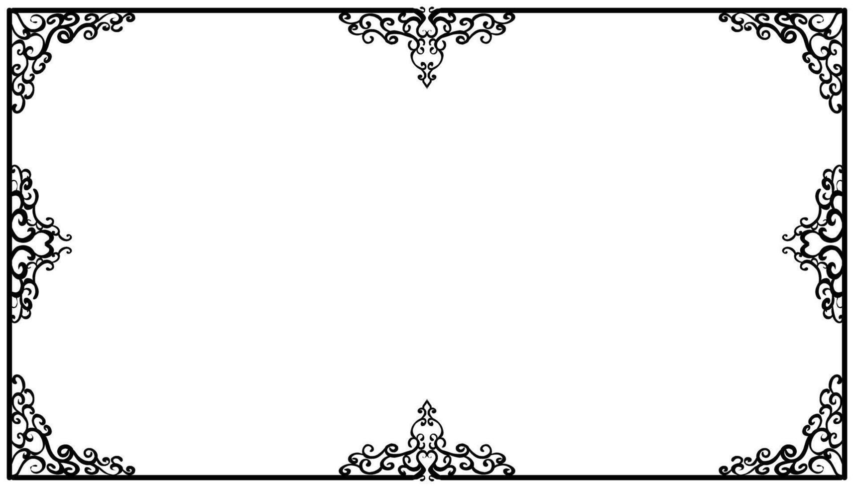 Vintage black frame design. Perfect for invitation cards, book covers, wallpapers, banners, web vector