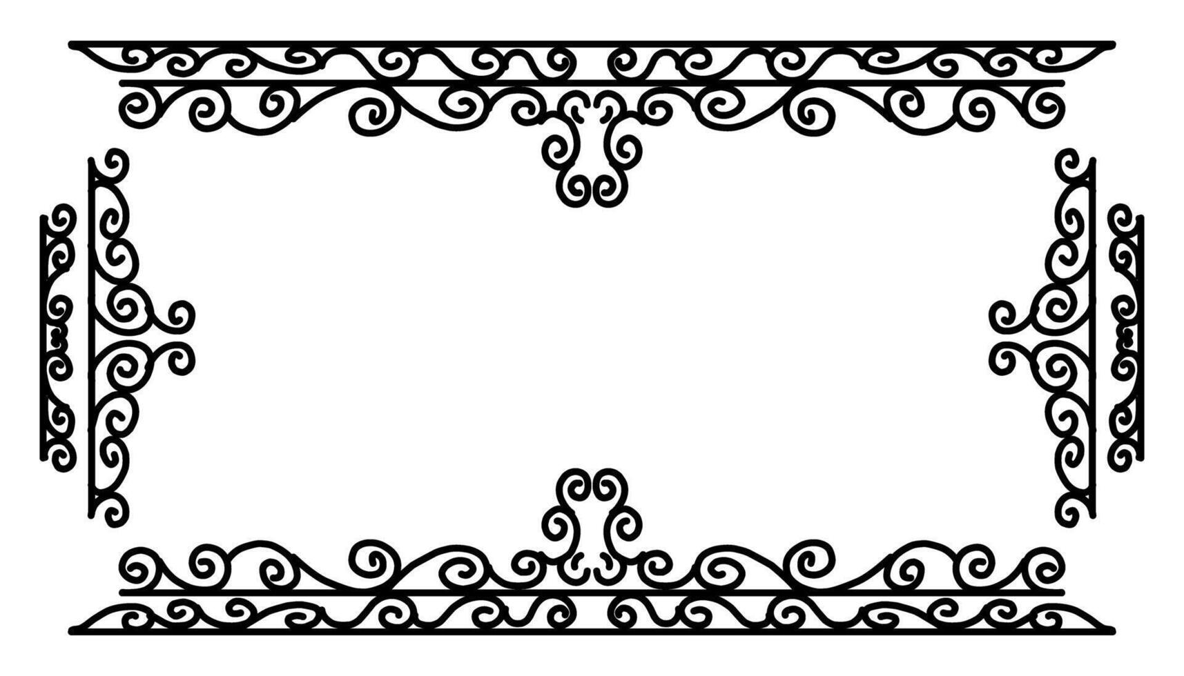 Vintage black frame design. Perfect for invitation cards, book covers, wallpapers, banners, web vector