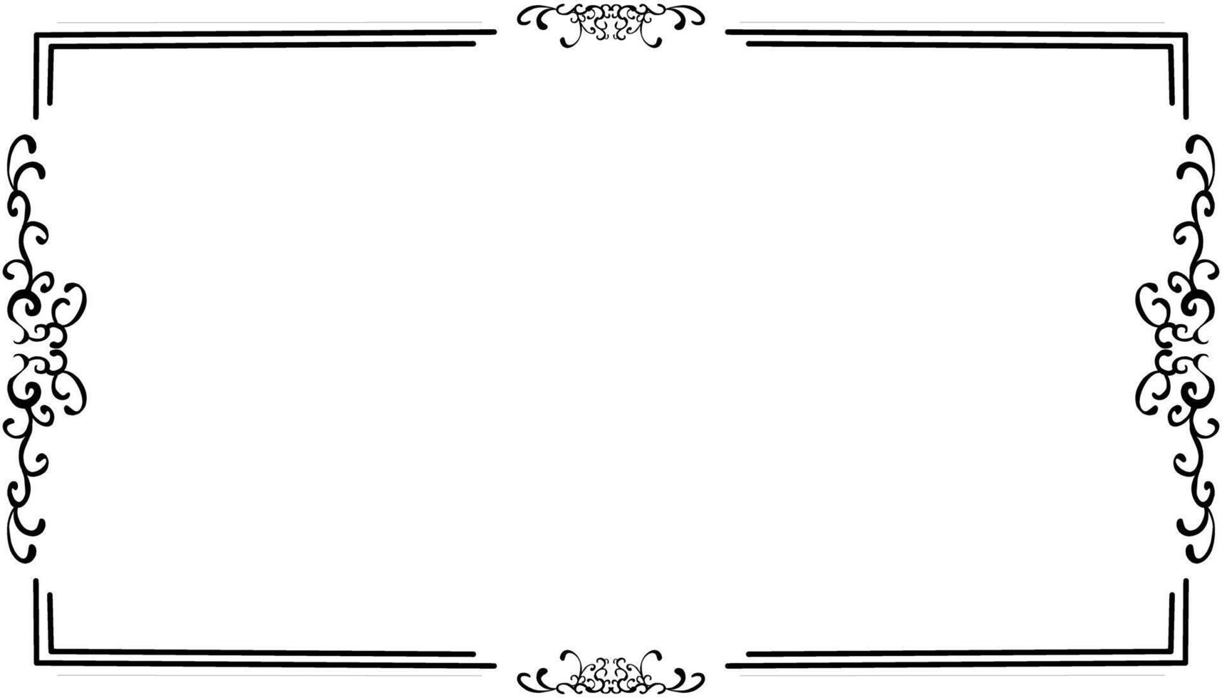 Vintage black frame design. Perfect for invitation cards, book covers, wallpapers, banners, web vector