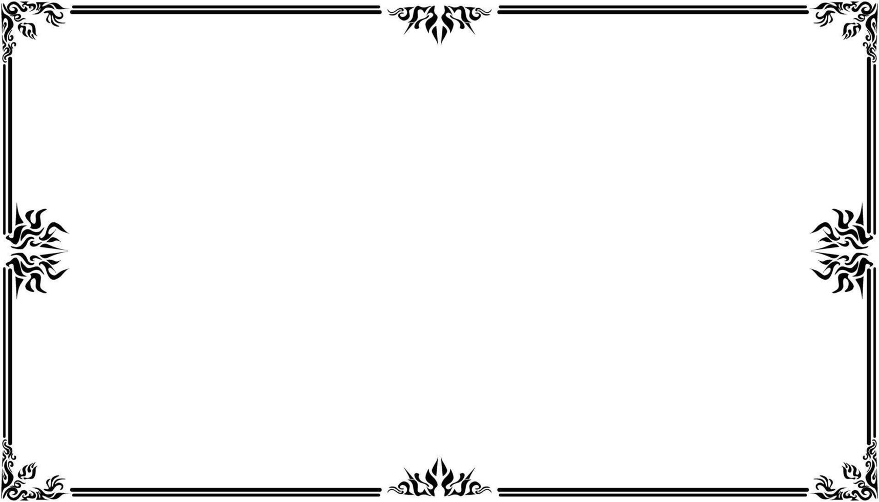 Vintage black frame design. Perfect for invitation cards, book covers, wallpapers, banners, web vector