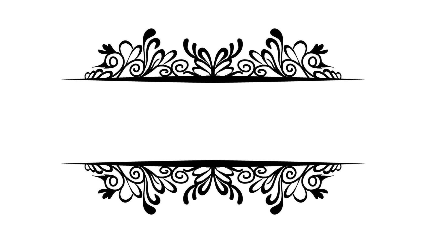 Vintage black frame design. Perfect for invitation cards, book covers, wallpapers, banners, web vector