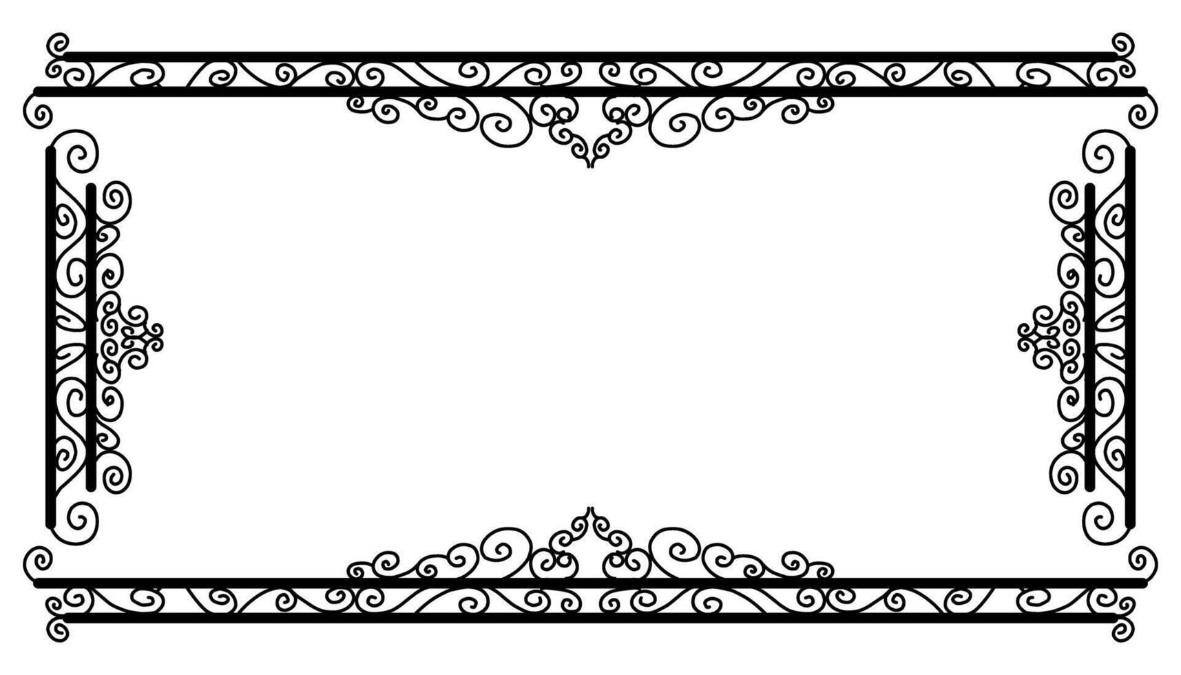 Vintage black frame design. Perfect for invitation cards, book covers, wallpapers, banners, web vector