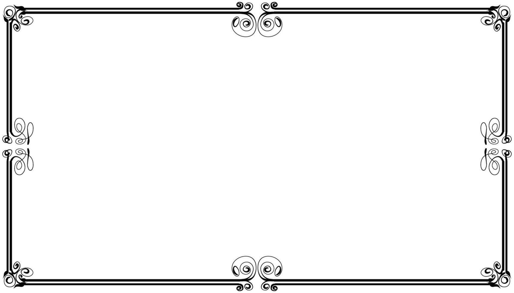 Vintage black frame design. Perfect for invitation cards, book covers, wallpapers, banners, web vector
