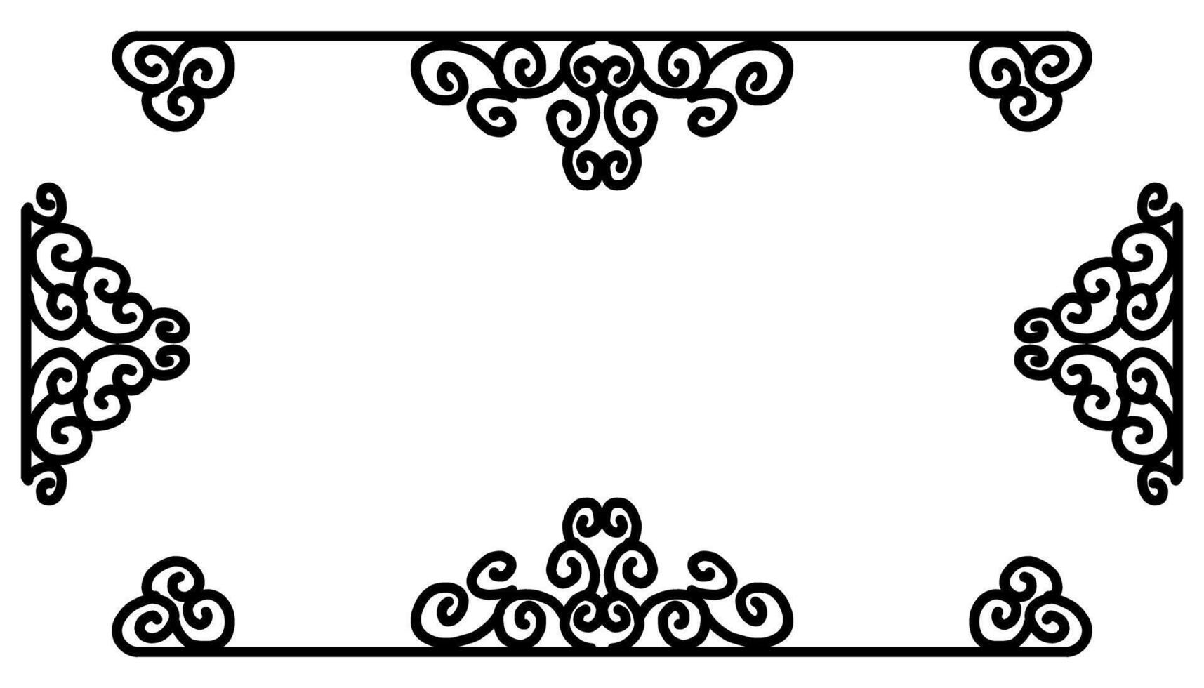 Vintage black frame design. Perfect for invitation cards, book covers, wallpapers, banners, web vector