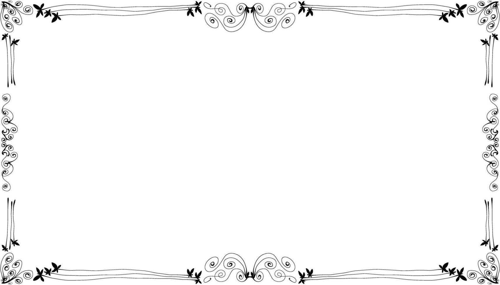 Vintage black frame design. Perfect for invitation cards, book covers, wallpapers, banners, web vector
