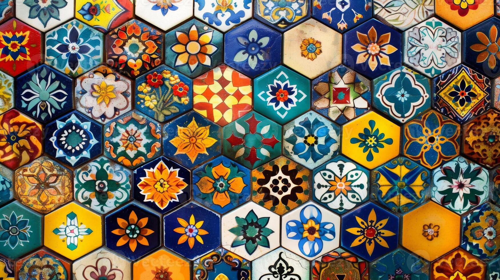 Exquisite patterns on the textile tiles inspired by creative arts and organisms photo