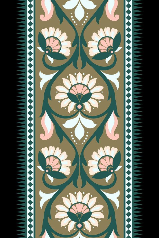 Seamless pattern background Geometric ethnic oriental ikat seamless pattern traditional Design for background, carpet, wallpaper, clothing, wrapping, Batik, fabric, illustration embroidery. vector