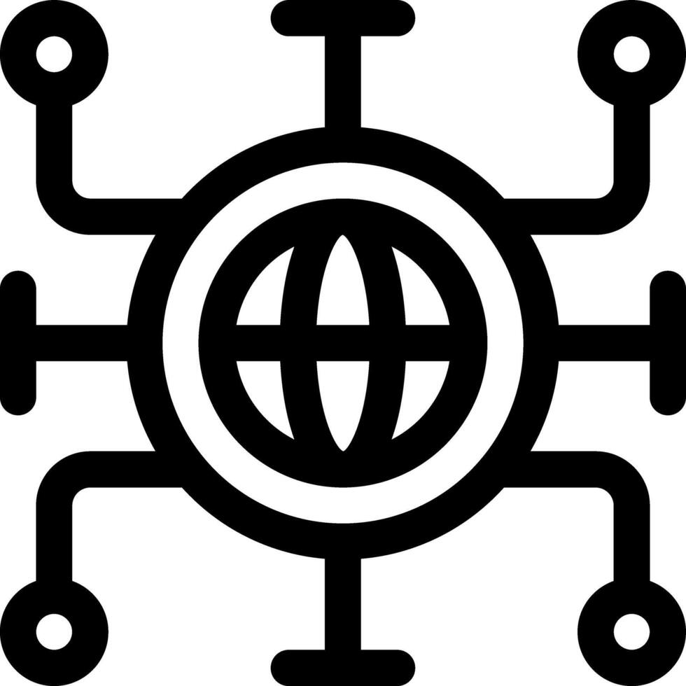 this icon or logo digital technology icon or other where everything related to digital technology and others or design application software vector