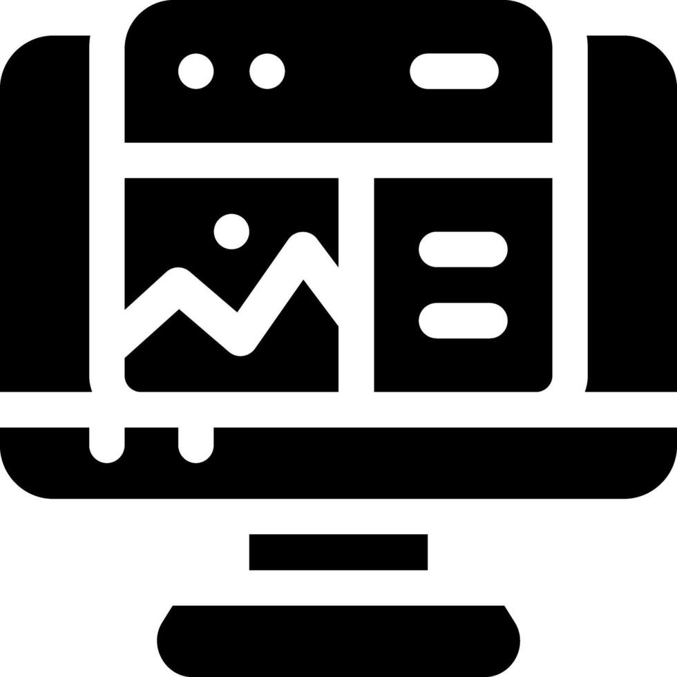 this icon or logo digital technology icon or other where everything related to digital technology and others or design application software vector