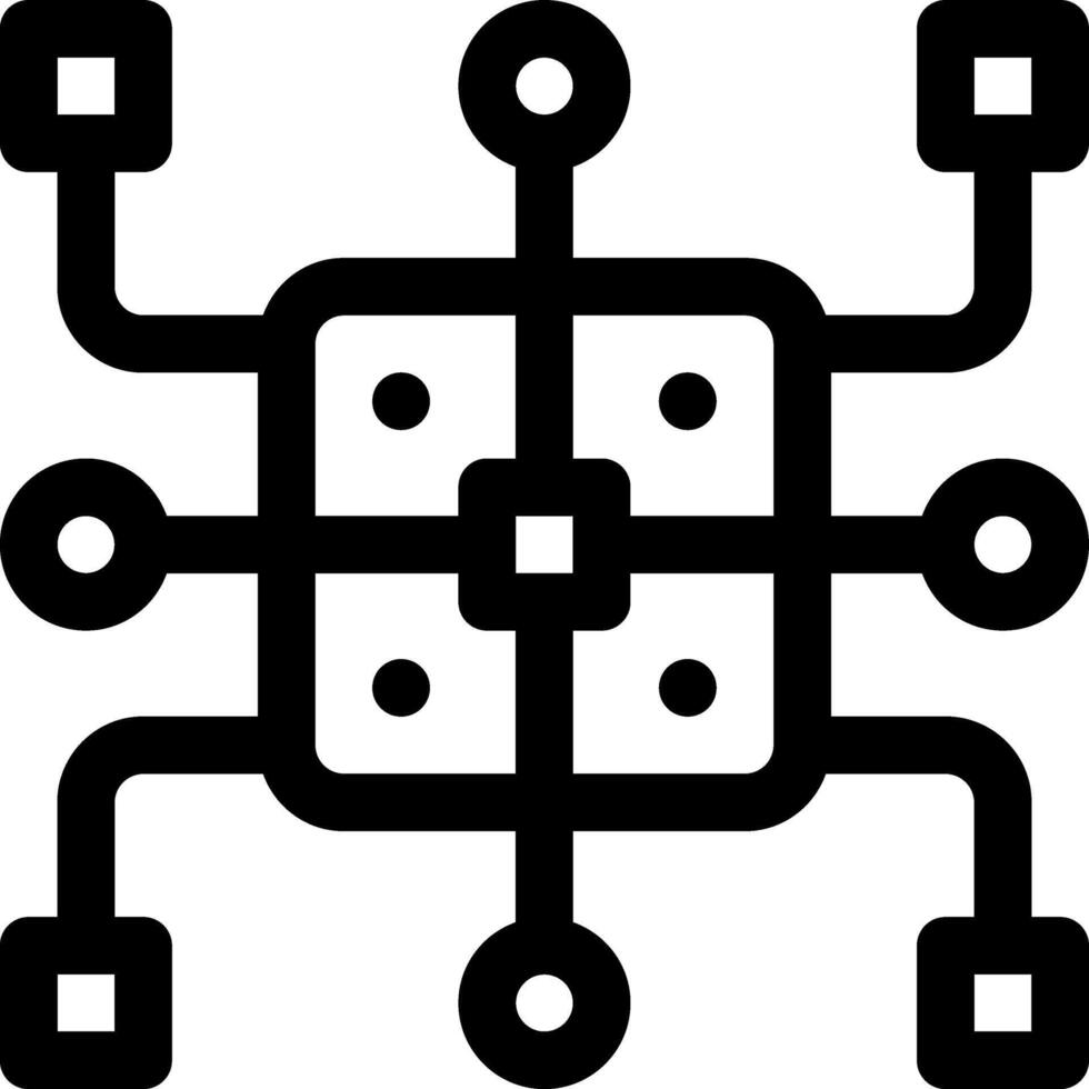 this icon or logo digital technology icon or other where everything related to digital technology and others or design application software vector
