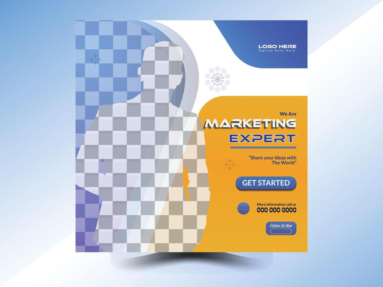 Modern creative and business social media post design vector