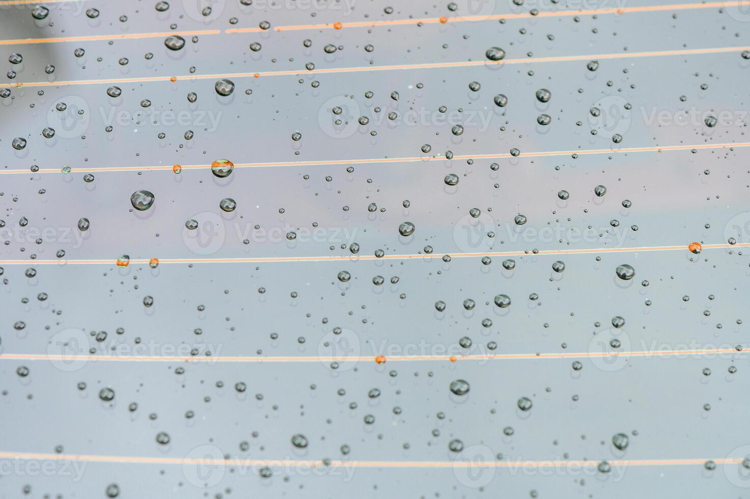 Drops of melted snow - water on the window of a car 3 photo
