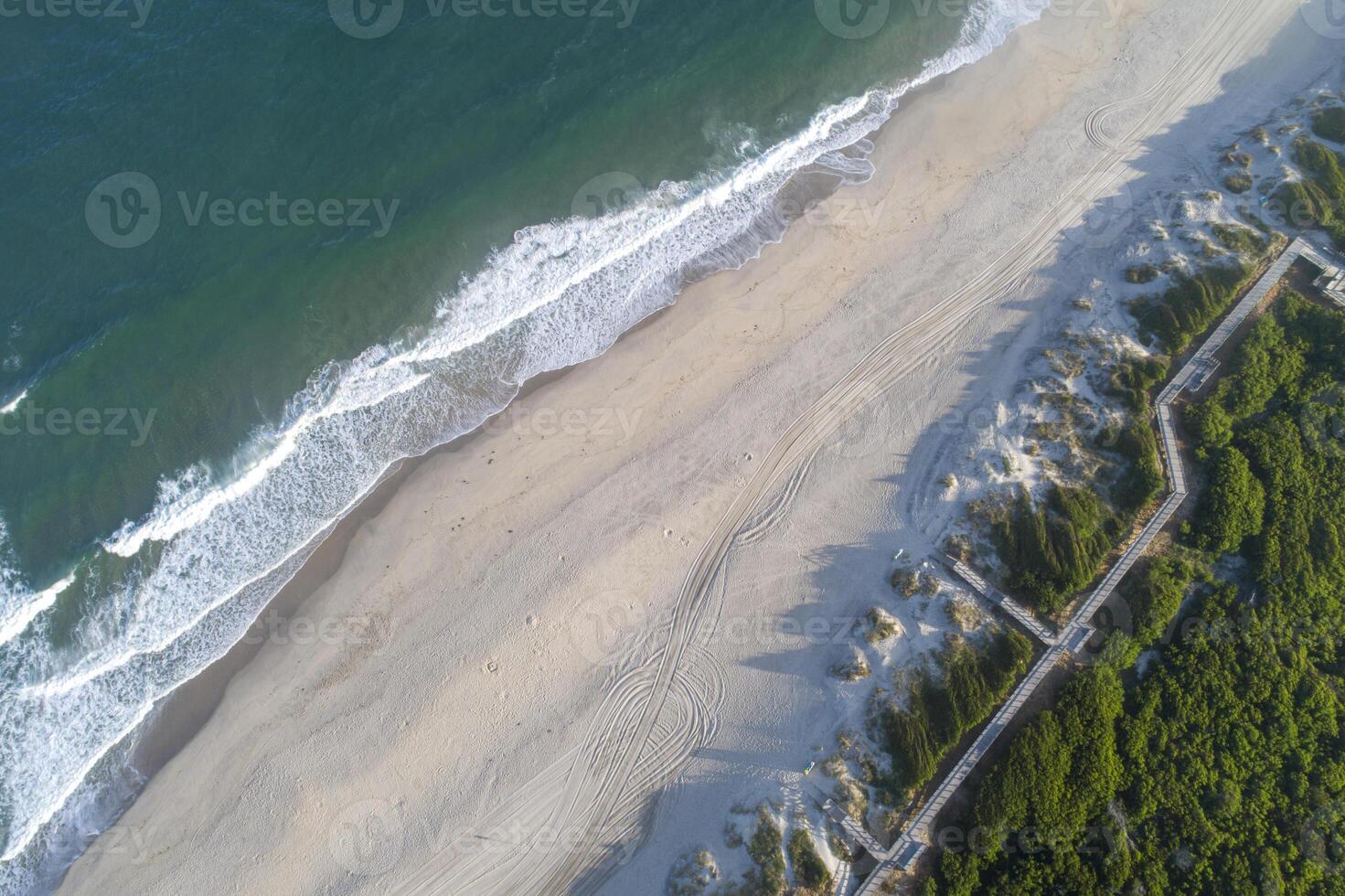aerial view with drone of a beach, summer concept photo