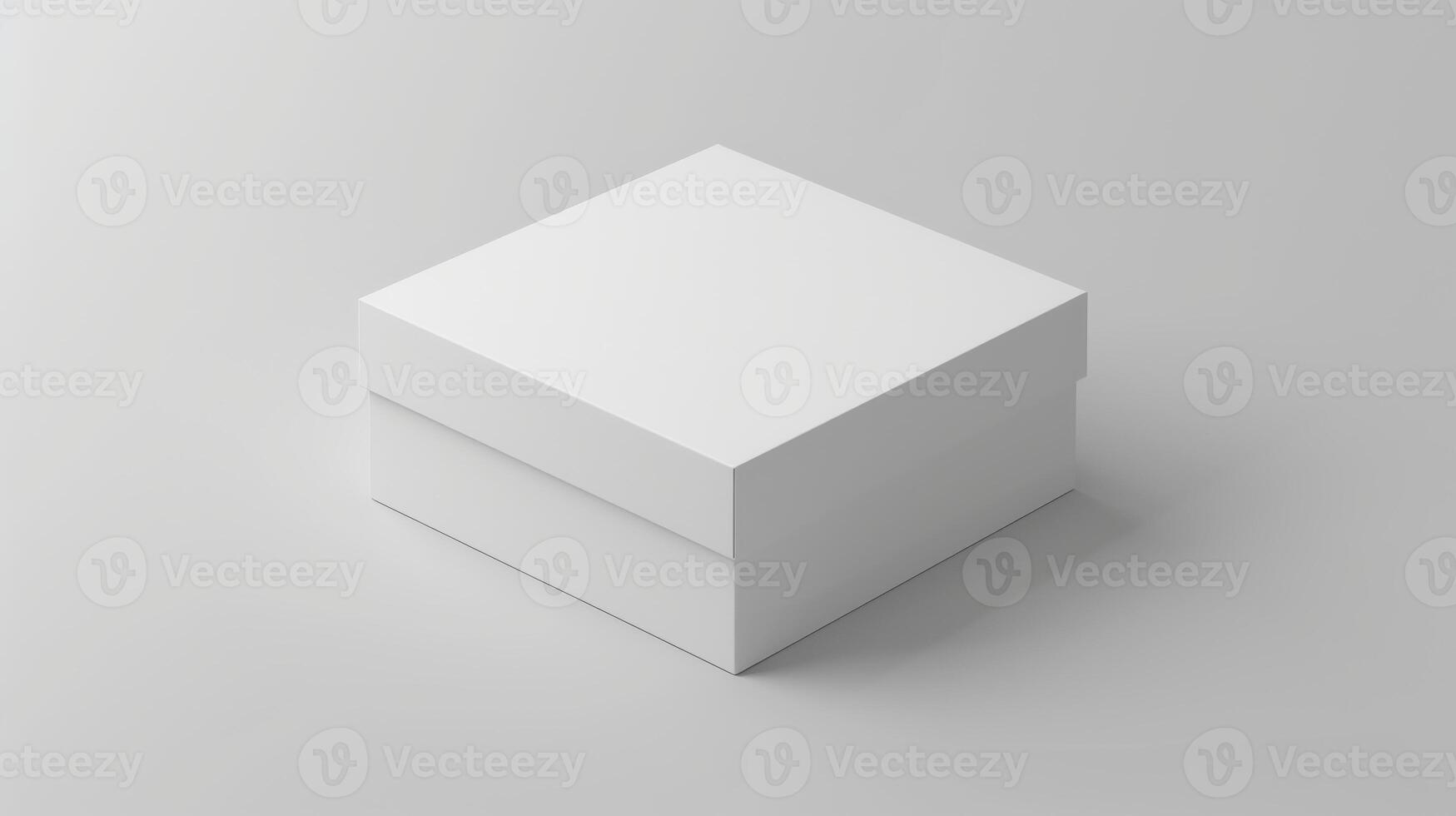 Blank White Box Product Mockup for Design Display photo